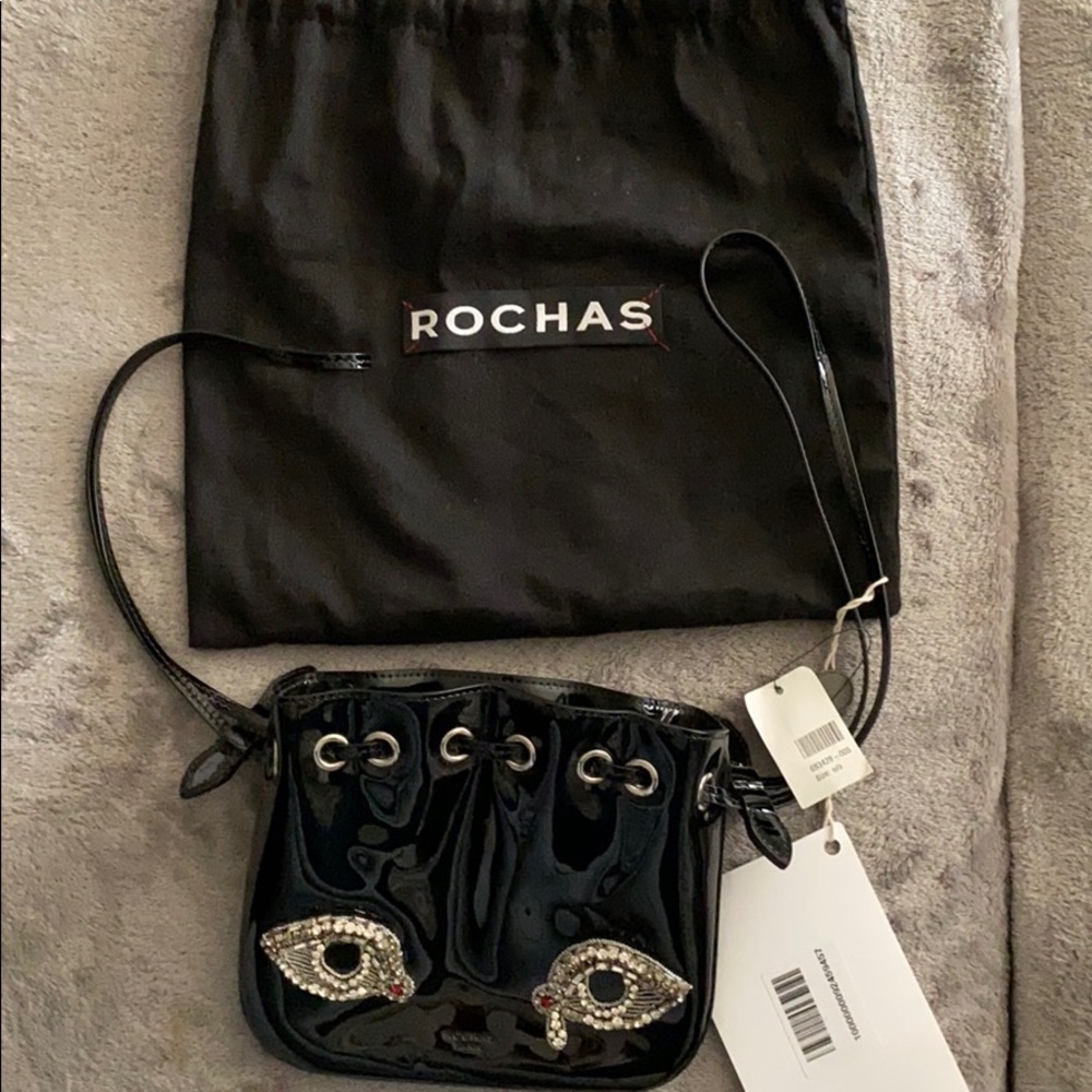 ROCHAS leather gorgeous bag NEW